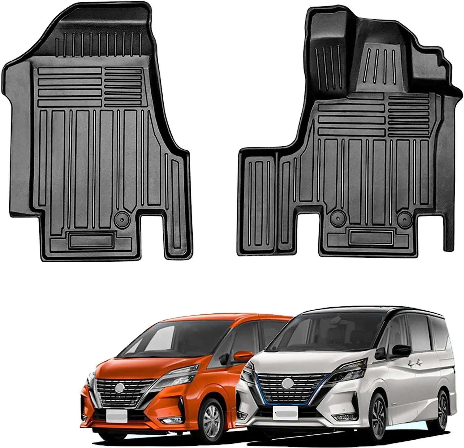 Nissan Serena C27 1st Row 3D TPE Material Floor Mat,RHD car mat