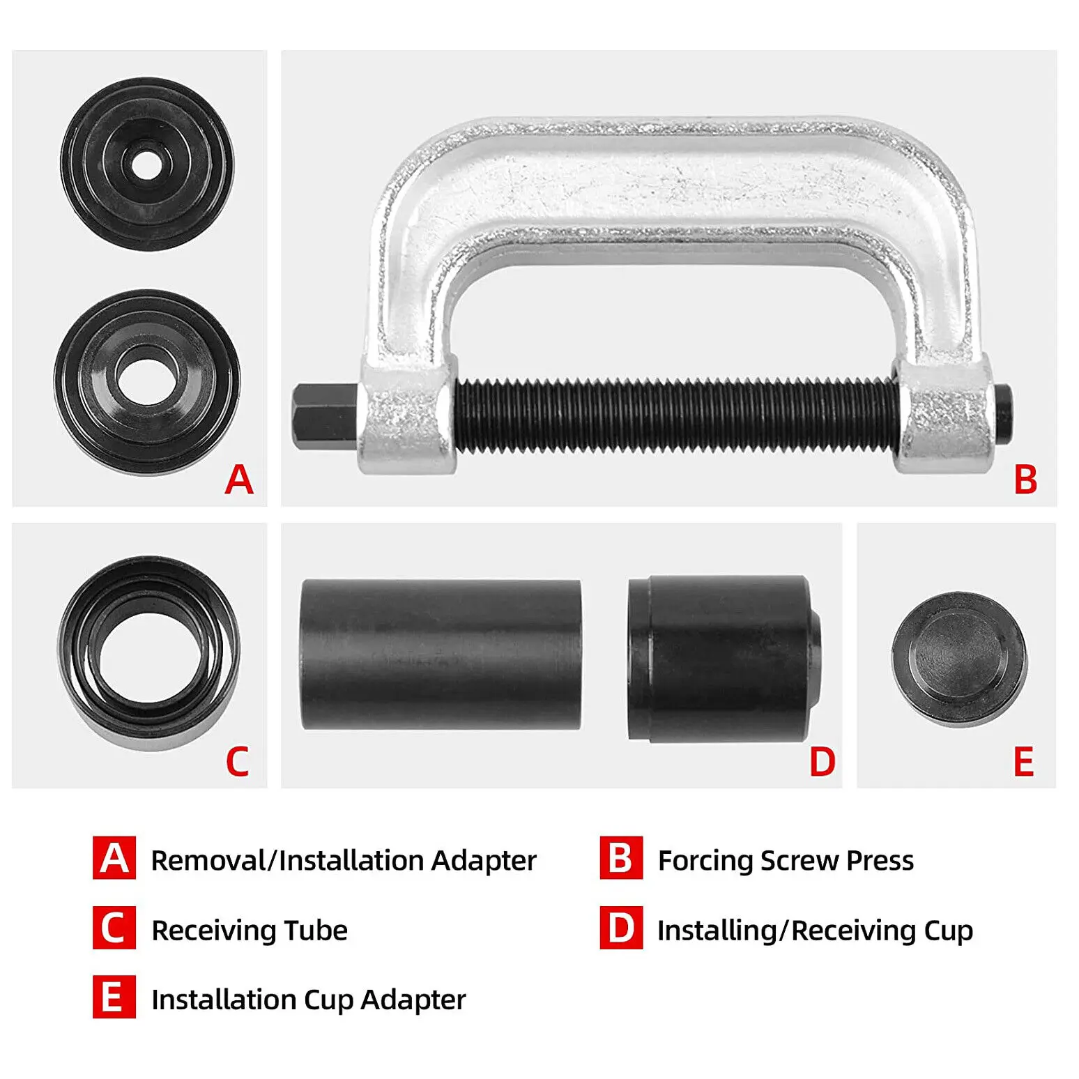 10 Pcs 4-in-1Ball Joint Service Kit car body repair tools Ball Joint Press Remover Installer Kit