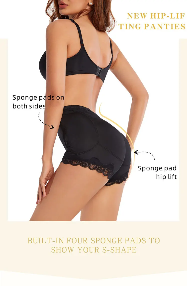 Fashion women silicone breathable buttocks shaping padded and hip pads with panties shapewear Hight Quality Body Pants