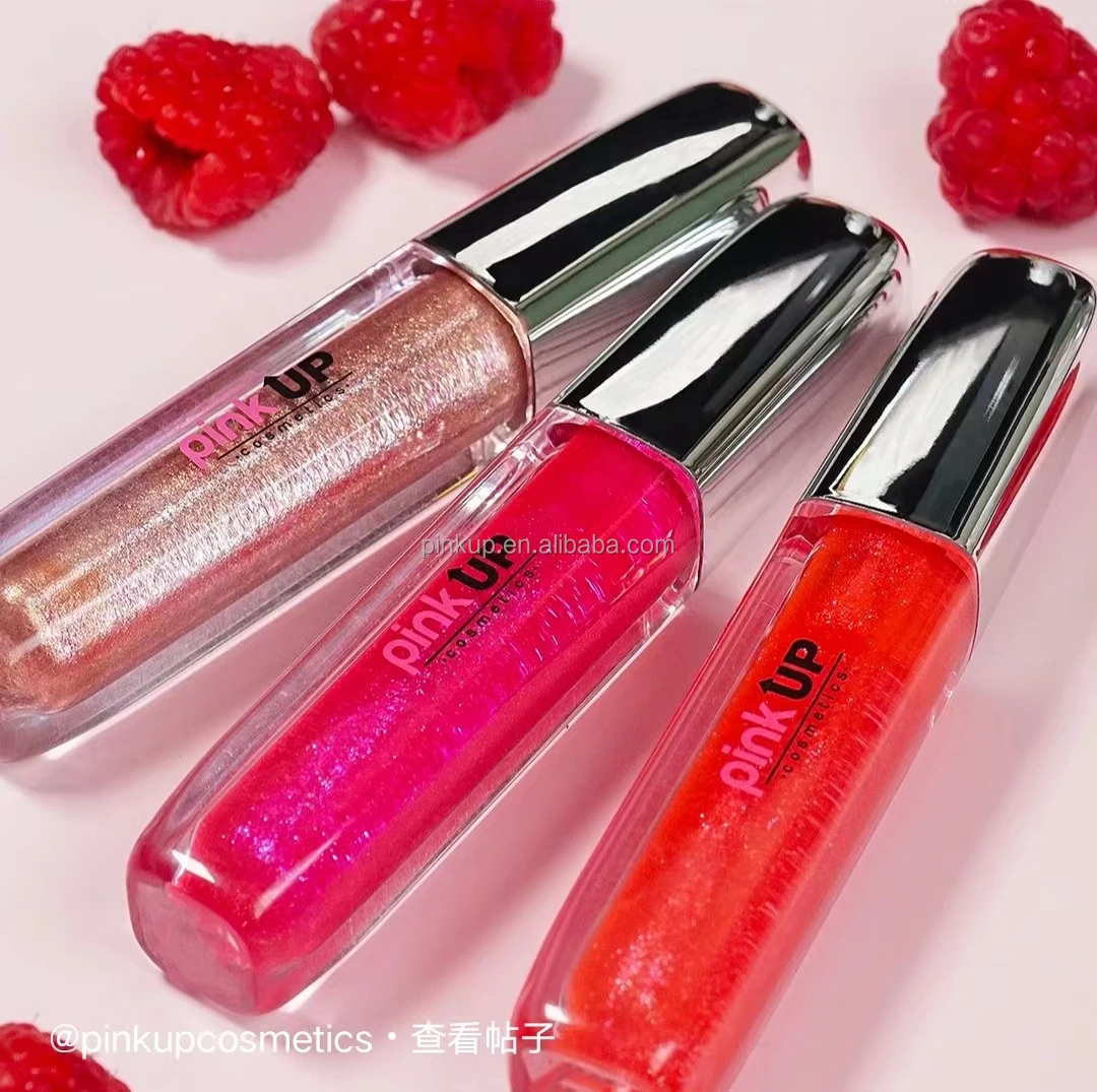 Pink UP Non Stick  Pigment  24 hours Glitter Shimmer Pigment Shiny  lipstick MakeUp Matte lip gloss