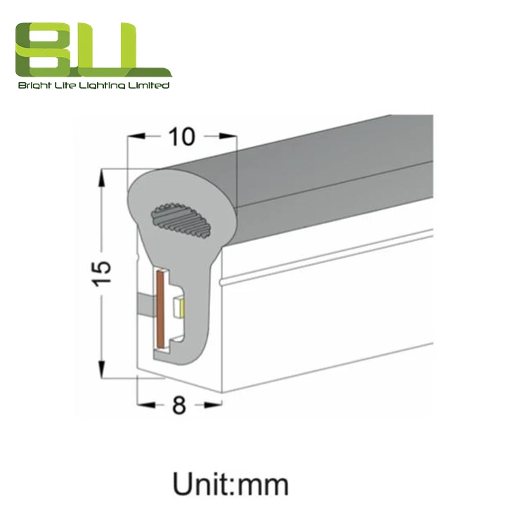 neon sign custom 0815 Ice Blue  16ft Roll 12v 24V LED Neon Flex Rope Lights Flexible Strip Light