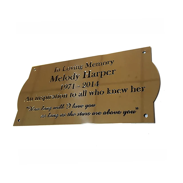 Laser Cutting Gold Color Stainless Steel brass aluminum Round Tags Brush Finish 304 QR Code Tags Custom Name Plates