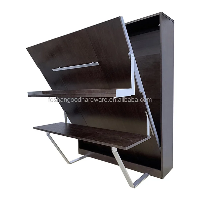 High quality wooden folding wall bed Murphy wall bed Murphy bed with desk