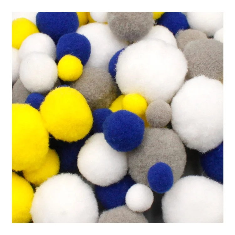 Fur Hairy Fluffy Soft Pom Poms Pompoms Ball Handmade Kids Toys Decoration Decor DIY Sewing Craft Supplies