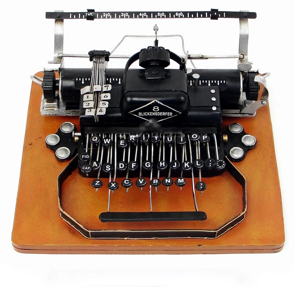 German Old Typewriter Model bar Coffee Western Restaurant Decoration Retro Iron Display
