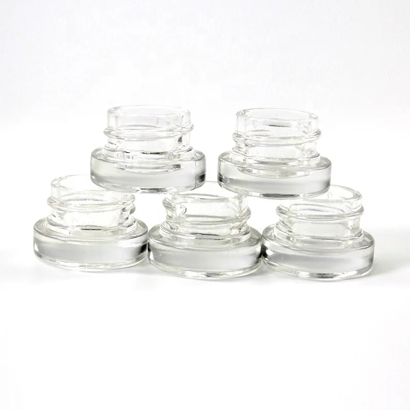  UKETA different capacity airtight wax oil glass concentrate container jars with child resistant