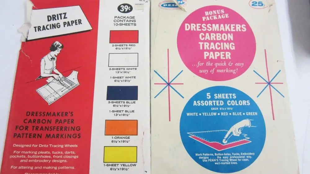 
All Colored Dressmaking Carbon Tracing Paper For Fabric Transfering 
