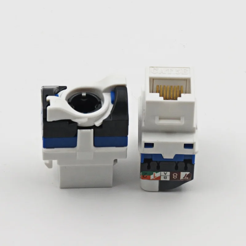 RJ45 Cat6A AMP keystone jack UTP toolless 8p8c keystone module