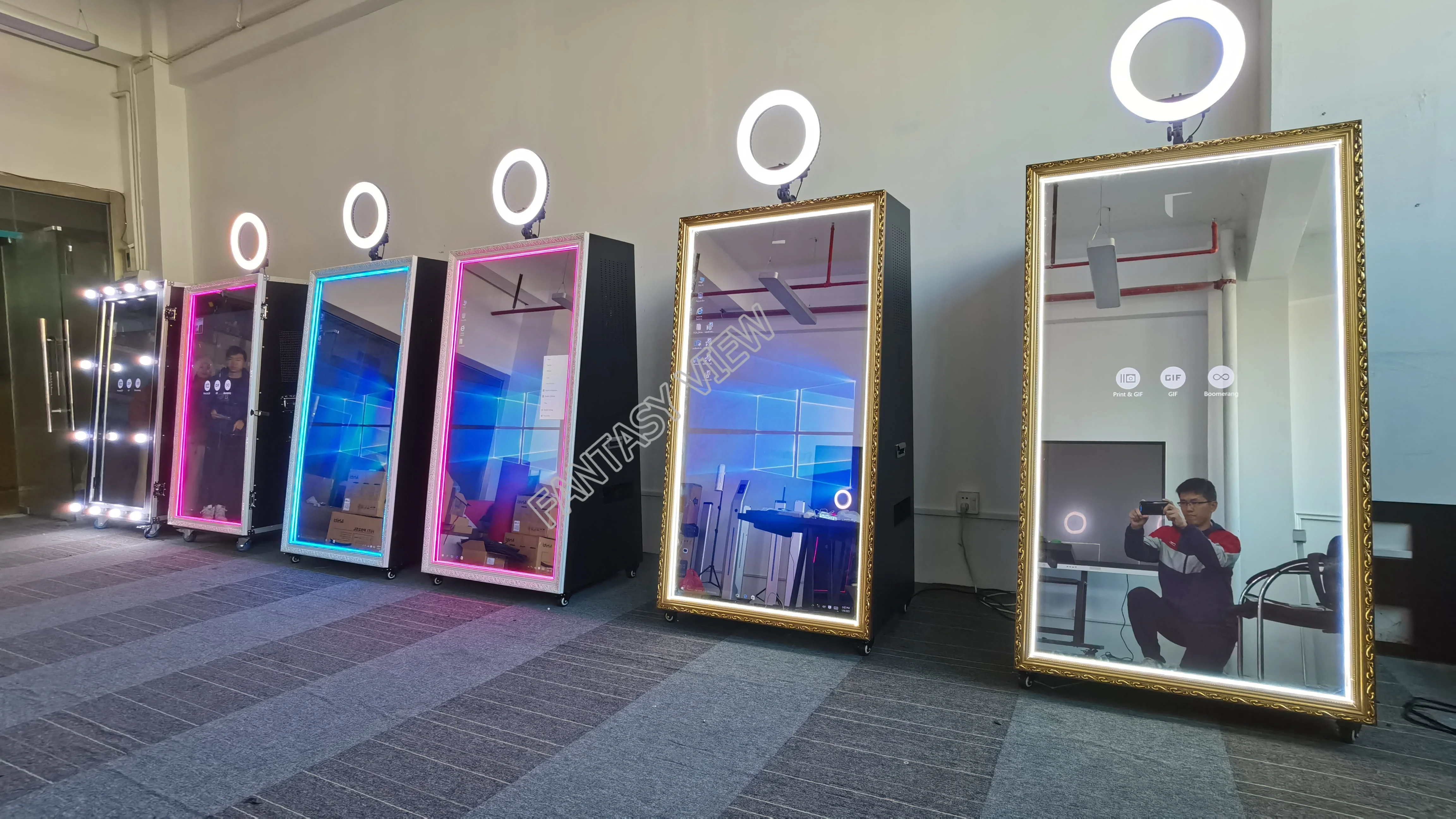  Горячая продажа селфи Photomaton Me Photo Booth 360 киоск Волшебная фотокамера Shell