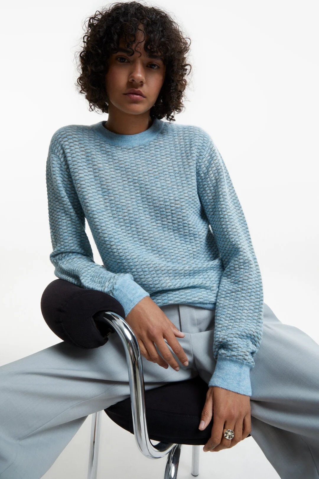 OEM and ODM Fashion Sweater Crew Neck Pullover Pure Cashmere Sweater Ladies Sweater Custom Knitted Jacquard Ladies Knitwear