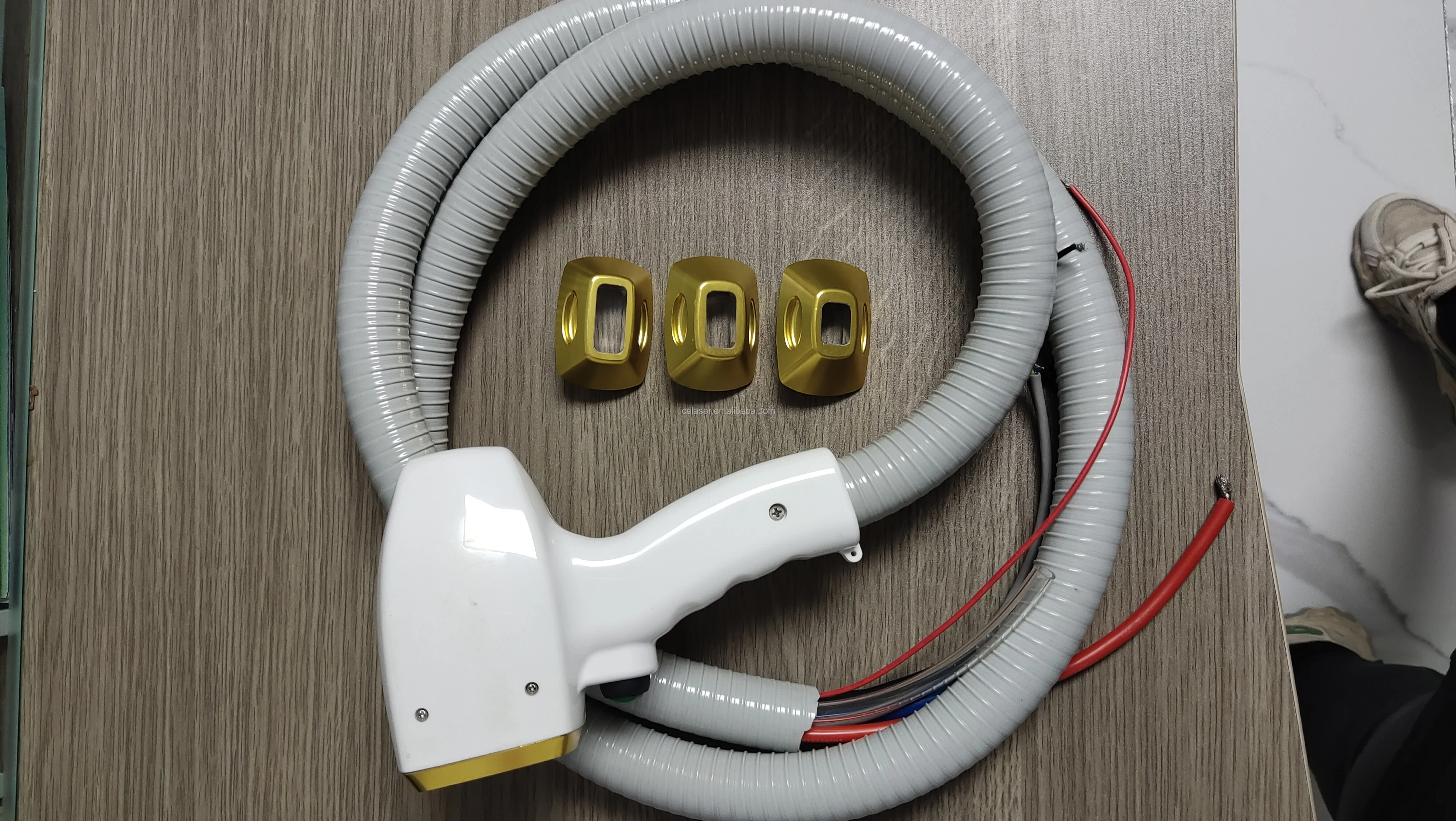 newest adjustable spot size diode laser handle / diode laser hair removal handpiece /diode laser hair removal handle accessories