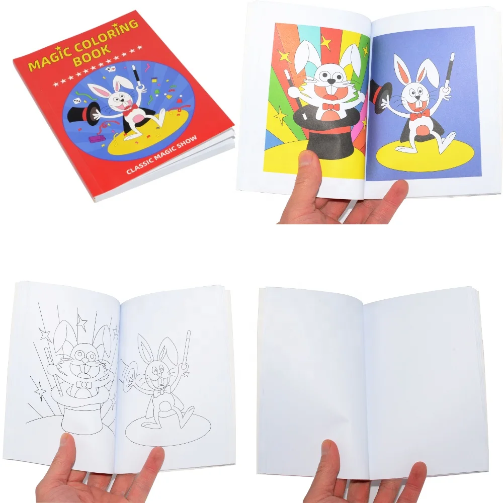 Easy Magic Tricks Magic Coloring Book  for Kids with Perfect Size for Children Young Hands