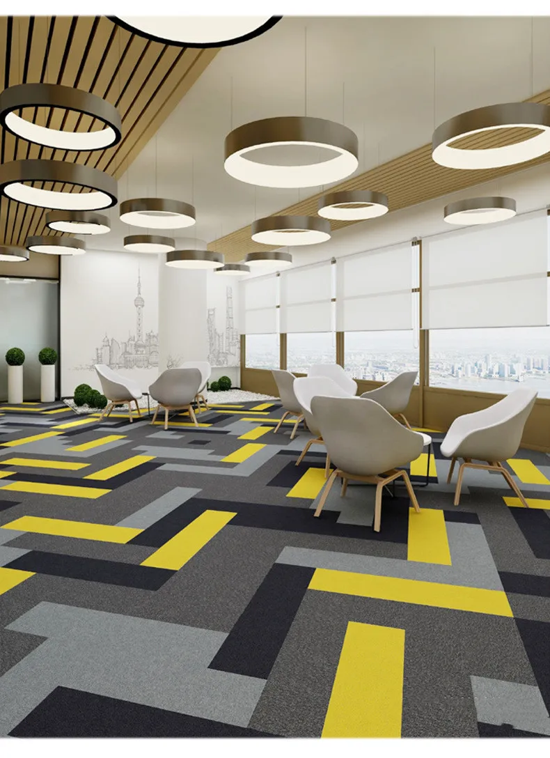 Buy 50 By 50 Buy Cheap Price Removable Thick Commercial Nylon Square Adhesive 50*50 Office Rug Carpet Tiles Floor For Sale