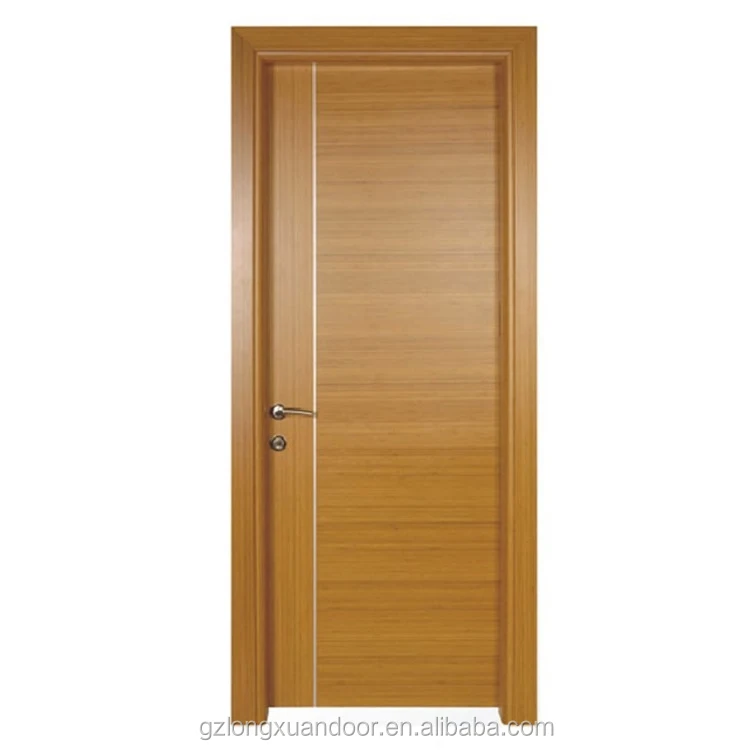 moisture-proof HDF wood  door with solid wood skin finished or painting finished