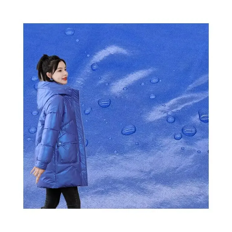 Nylon Pu Coated Waterproof Taffeta Coat Fabric Nylon Ristop 20d Outdoor Down Jacket Fabrics
