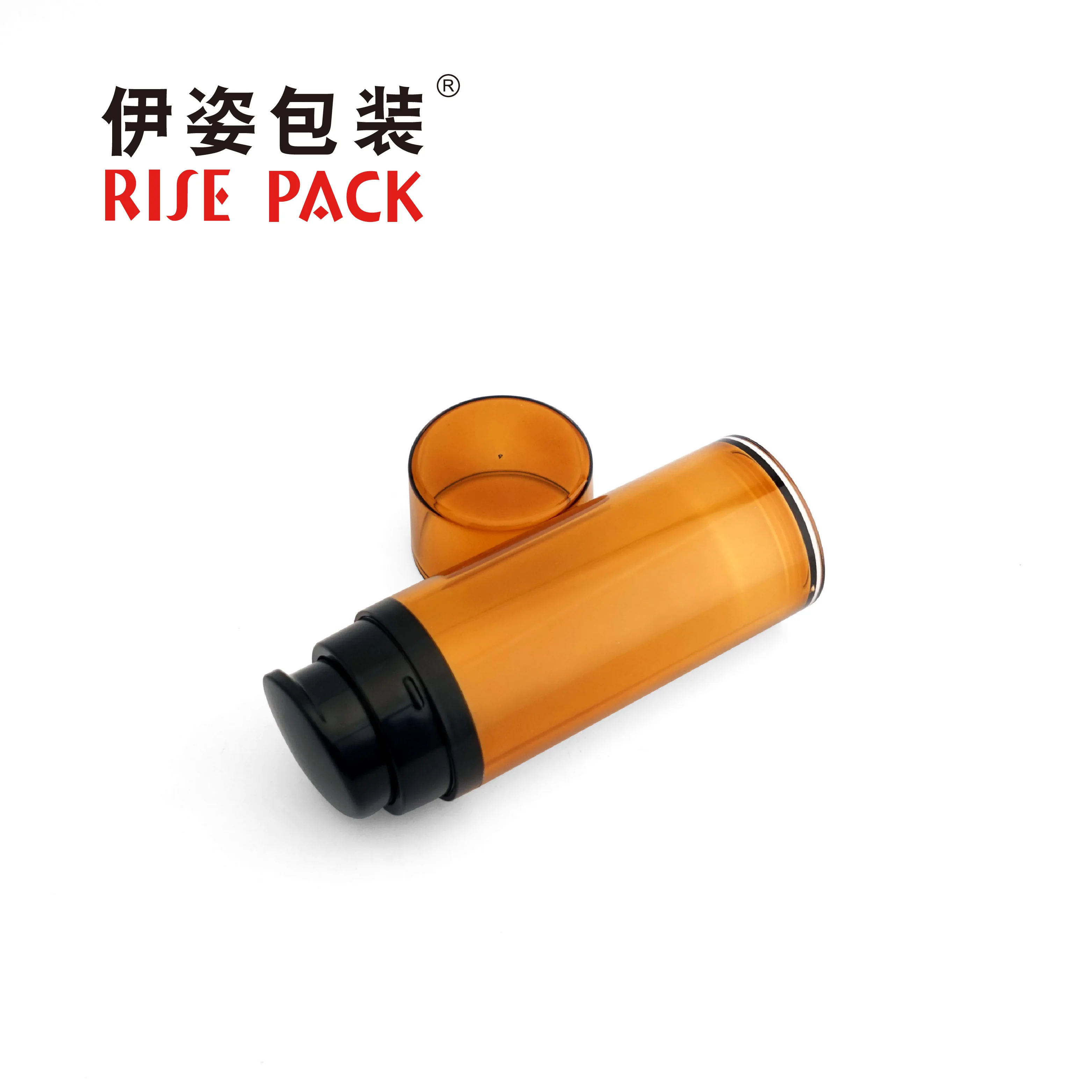 Wholesale Plastic Acrylic Empty 50ml 80ml 120ml Round Shape Airless Lotion Bottle with Pump