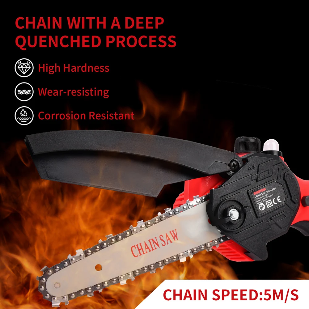 Vertak OEM wholesale portable chain cordless saw mini electric chain saw for wood cutting