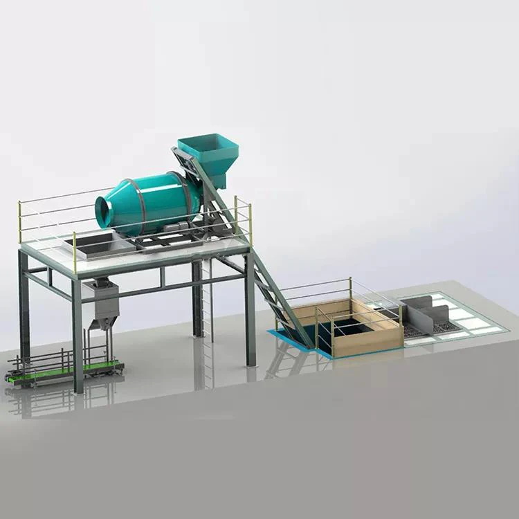 1-5 t/h Small Type Npk Fertilizer Blending Mixing and Packaging  Production Line