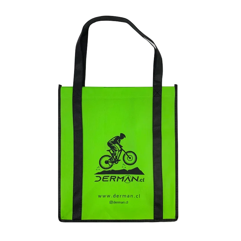 Recycled printable pattern Promotion Cheap Customized Blue Foldable Bolsas supermarket Tnt non woven foldable tote shopping Bag