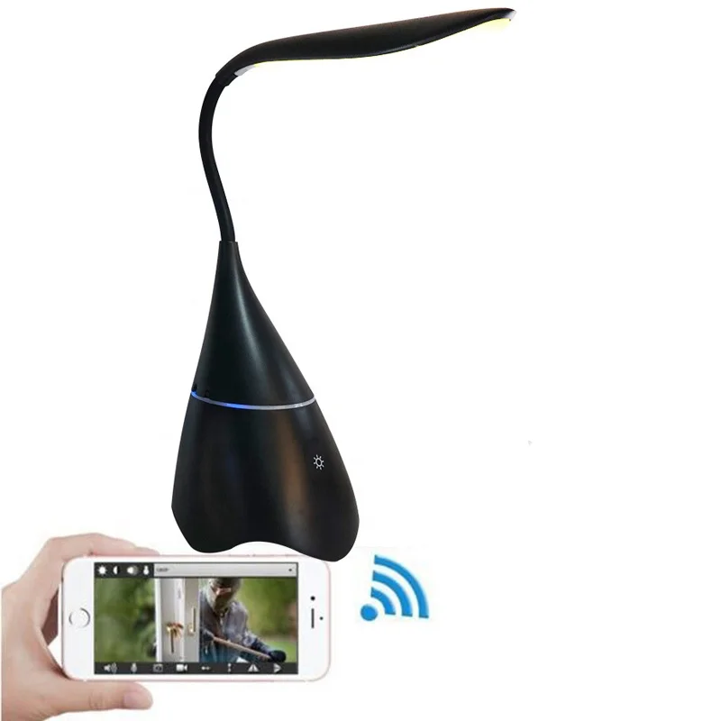 Smart home Desk lamp WIFI IP bluetooth speaker Camera 1080P 360 degree student remote teaching cctv hidden spy camera