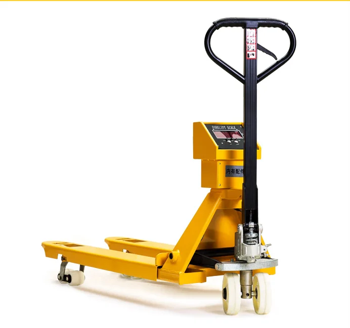 hydraulic hand pallet truck lifter 5ton  with weight scale