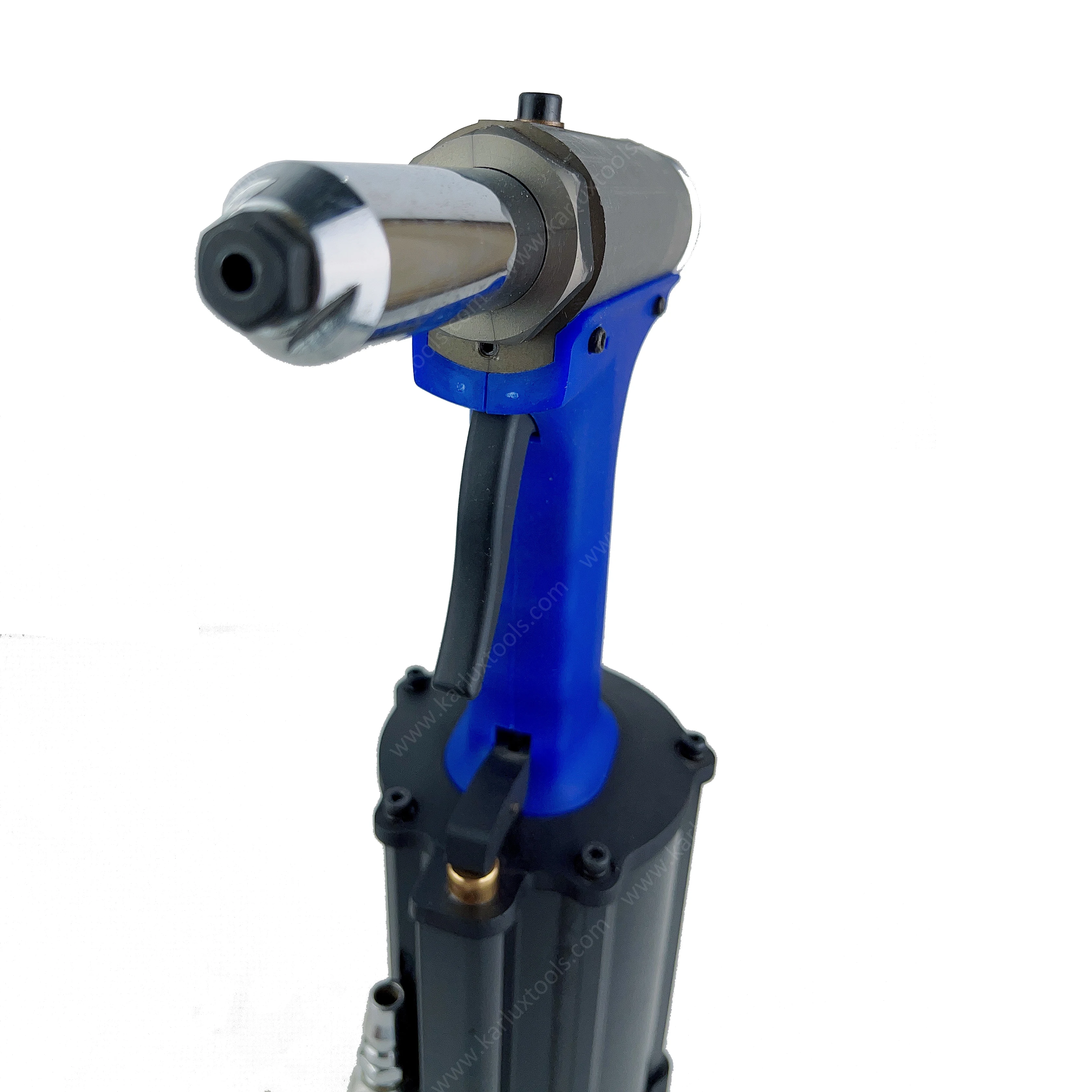 Pneumatic Rivet Gun Hydraulic Air Riveter 4.8-6.4mm Capacity with Nose Pieces Used in Decoration, Automotive