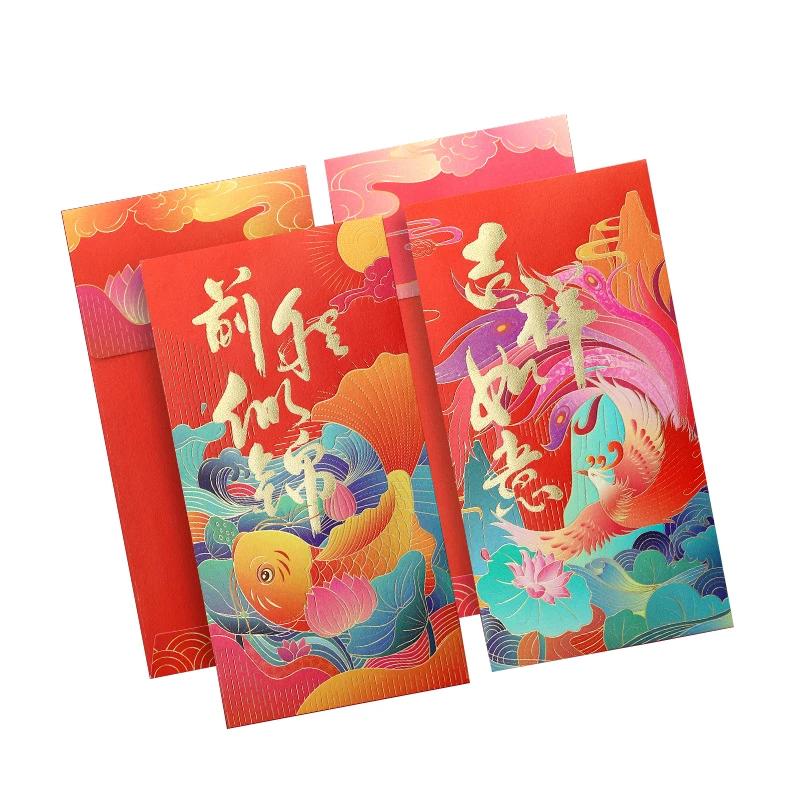 Оригинальный креативный оптовый заказ красная упаковка Angpao китайский год свадьба праздничный подарок штамповочная