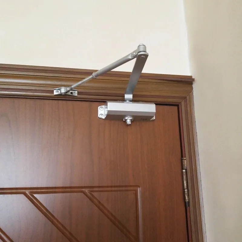 Aluminum 180 Degree Door Closer Multi-Function Gate Closer Automatic Closing Door Opener 45 KG Heavy Duty Door Closer
