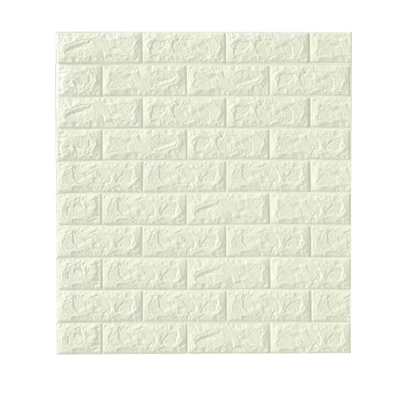 linyi manufacture self adhesive wall paper 3d xpe foam wall stickers sheet with low moq