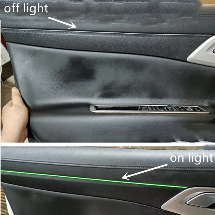 NEW LED flowing Chasing acrylic ambient acrylic stripe light car symphony car ambient lights rgb car interior acrylic