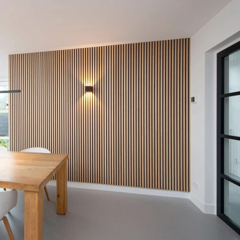 Acoustic Wall Panels  Factory  Slatted Wood Wall Panel Akupanel Veneer Acoustic Slat Panel Wooden