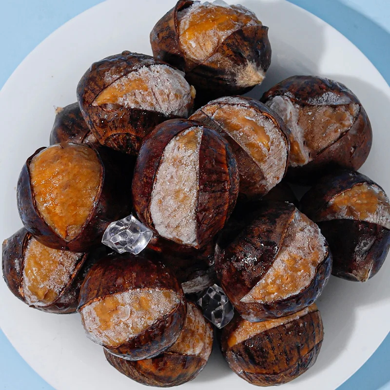 Новый бренд hebei zunhua, каштаны, упакованные в ядра, закуски, жареные каштаны с сертификатом CE