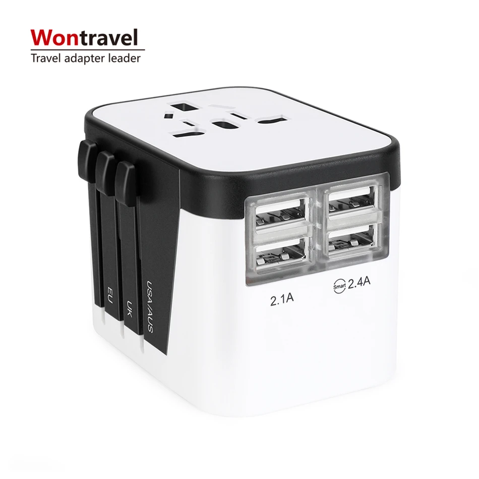 Универсальный мини-адаптер для путешествий, переходник с евророзетки на Великобританию, 3-контактный usb-адаптер для зарядного устройства