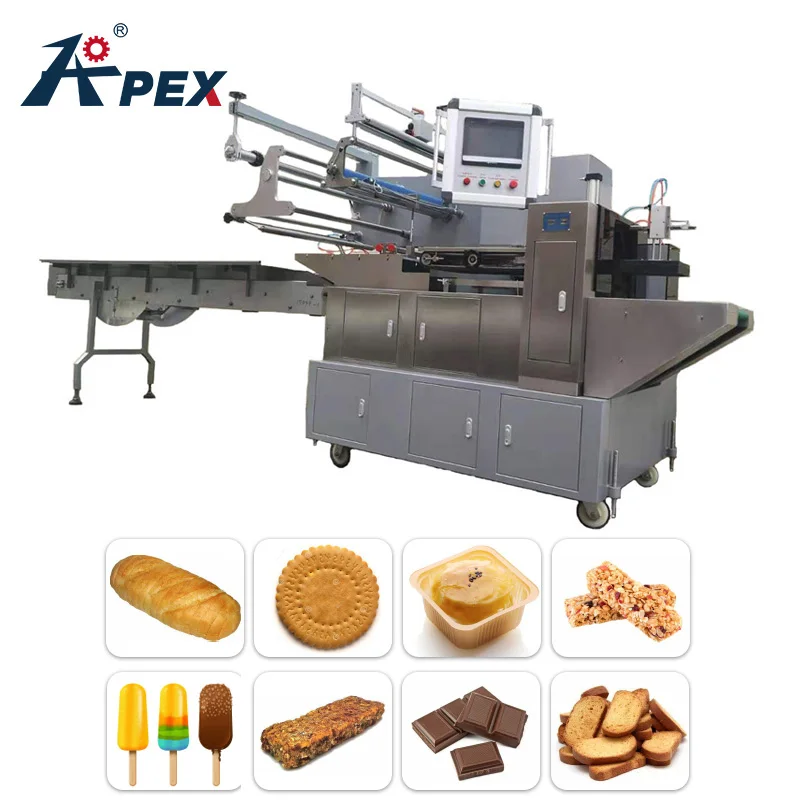 Popsicle Cookie Auto Instant Noodle Chocolate Snacks Horizontal Bag Sachet Food Sugar Automatic Pouch Packing Machine