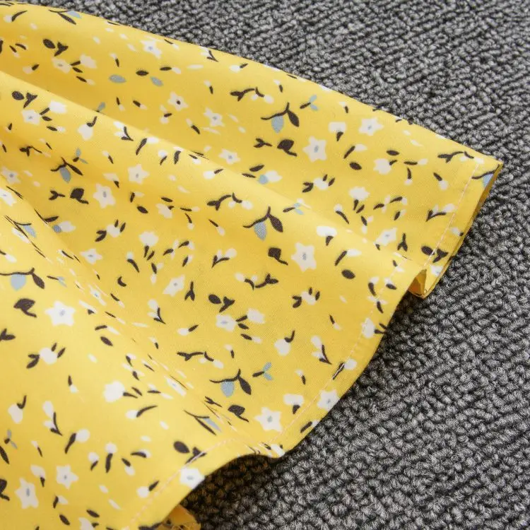 
2020 children clothes girls dresses summer toddler peter pan collar short sleeve infant baby girl floral dress 