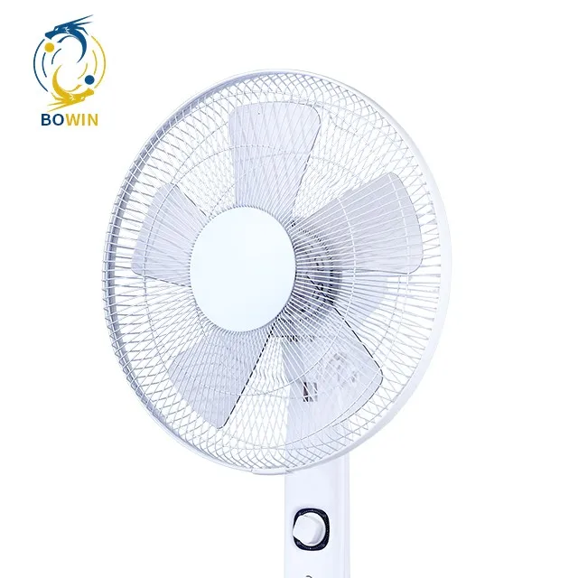 ABS Material 16 Inch Stand Fan 1 Hour Timer Pedestal Fan Powerful Wind Electric Fan