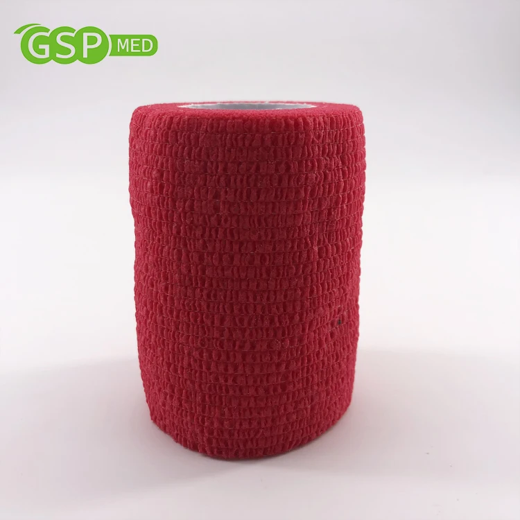 
10cm*4.5m latex free non-woven self adherent cohesive bandage for horse 