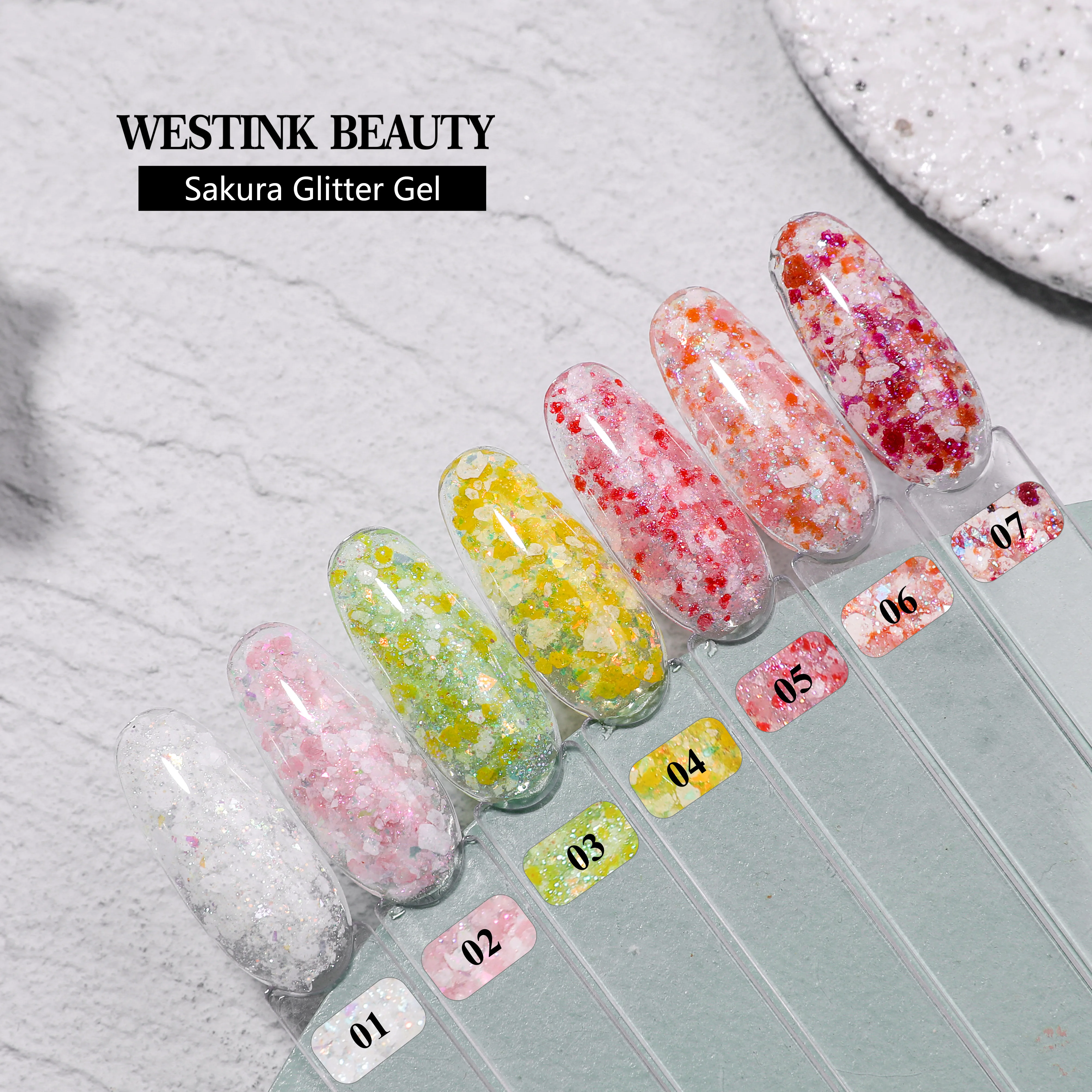 Nails Manufacturer Flash Disco Gel Polish Soak Off Private Label Mermaid Glitter Gel Nail Polish