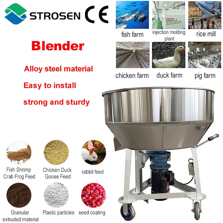 automatic feed mixers animal feed combination machine small batch fish cow horse feed high speed mixer