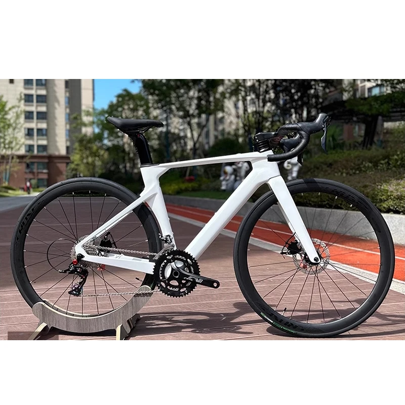 HIgh Quality 24S Full Hydraulic Brake Carbon Road Bike with 50mm Wheels Bicycle for Men and Women