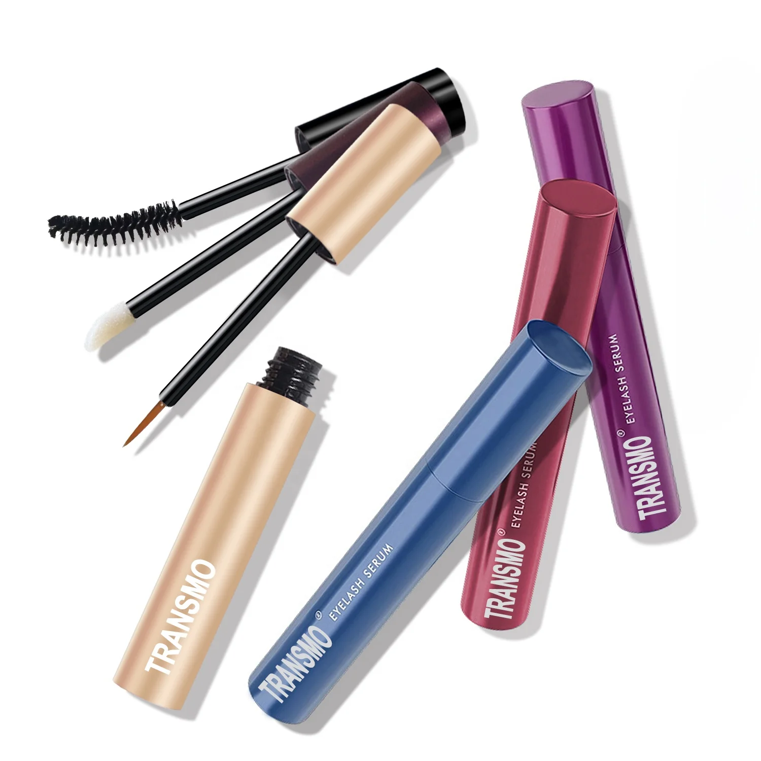 6ml Eyelash Serum Bottle Packaging Custom Eyeliner Container 6.8ml Empty Luxury Gold Eyelash Growth Serum Tube