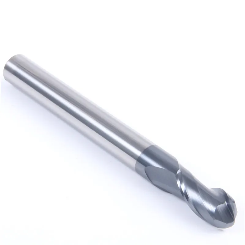 wholesale cheap hrc60  4 flute 2 flute solid carbide endmill ball nose milling cutter 1mm 20mm end mill for steel