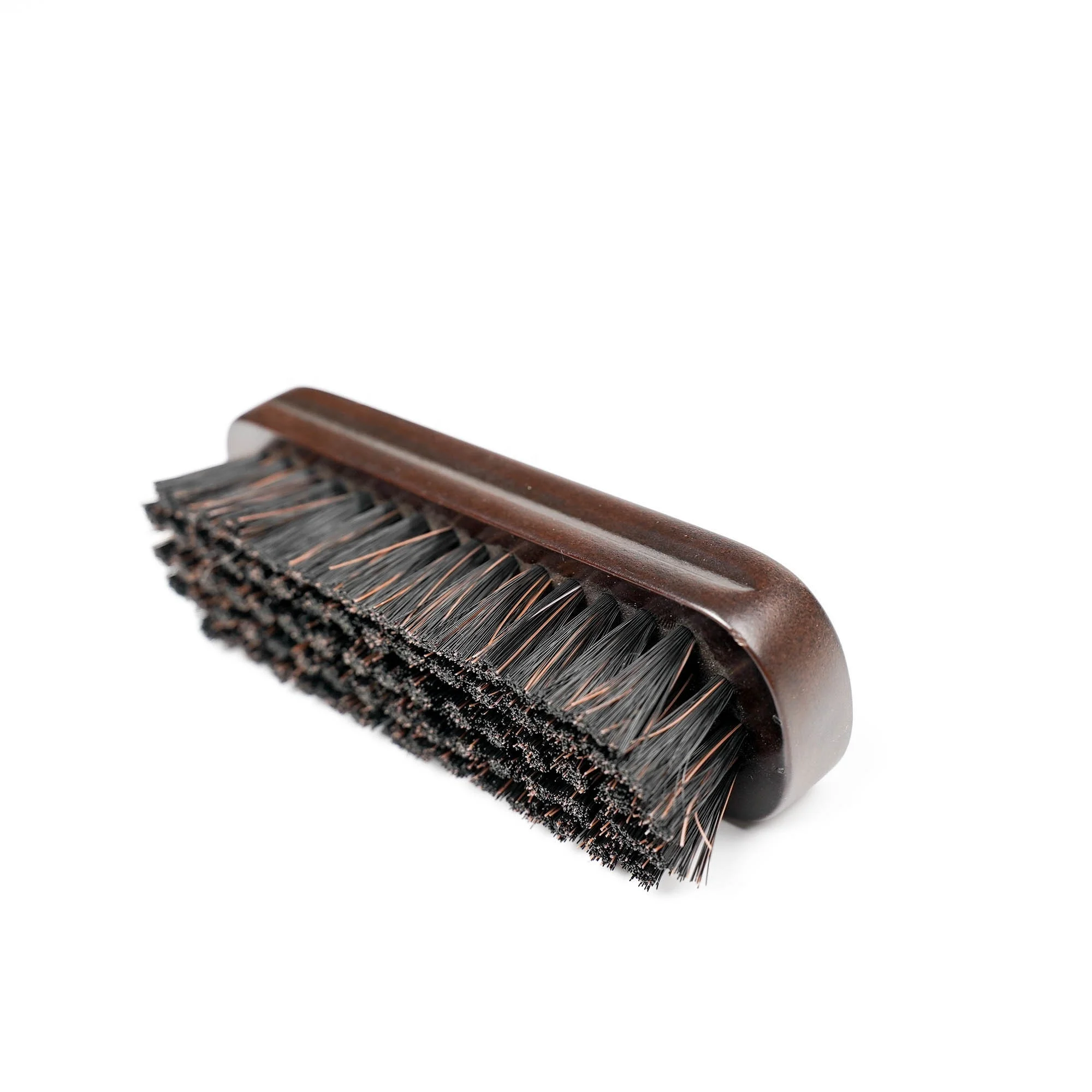 Luxury Customized Laser Logo Pp Hair Wooden Shine Shoe Cleaning Brush Boots Leather Care Brush