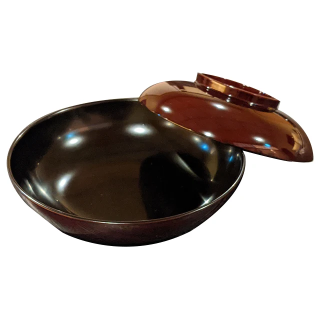 Nishimura Kisshodo Wooden Decorative Salad Bowl With A Lacquer Coating