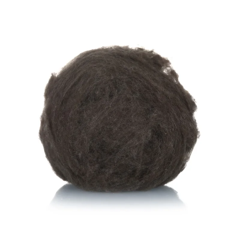 Натуральные темно-коричневые волосы 17-19mic кашемировые шерсть