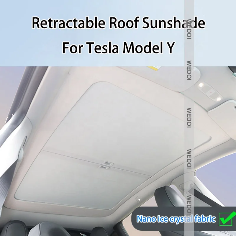 3Gen рулонный солнцезащитный козырек на крышу для Tesla модель Y выдвижной от солнца защита теплоизоляционные аксессуары 2023