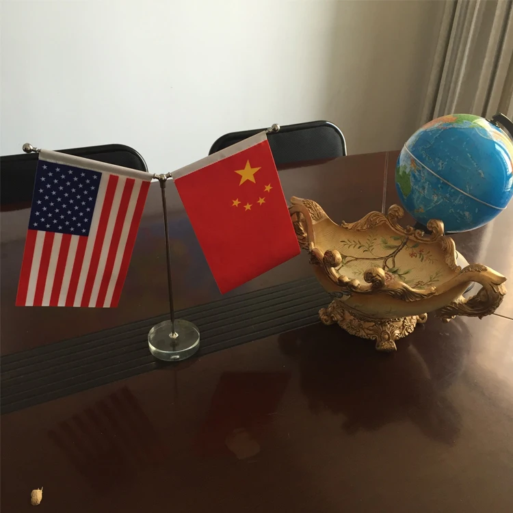 Mini Office World Flag Table Pole Decoration Countries Custom Desk Flag