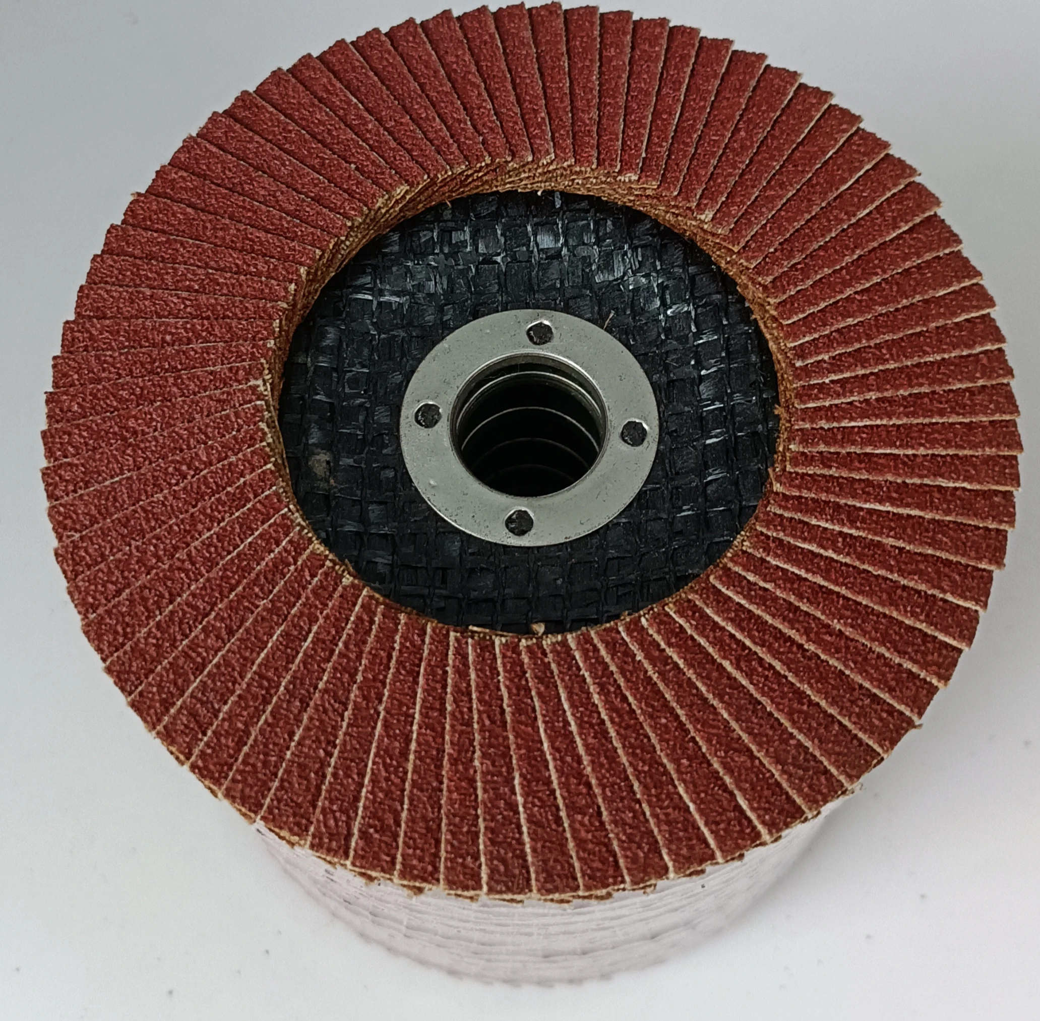 Bosdi 4 Inch 100x16mm Fiberglass Backed Brown Flap Disc
