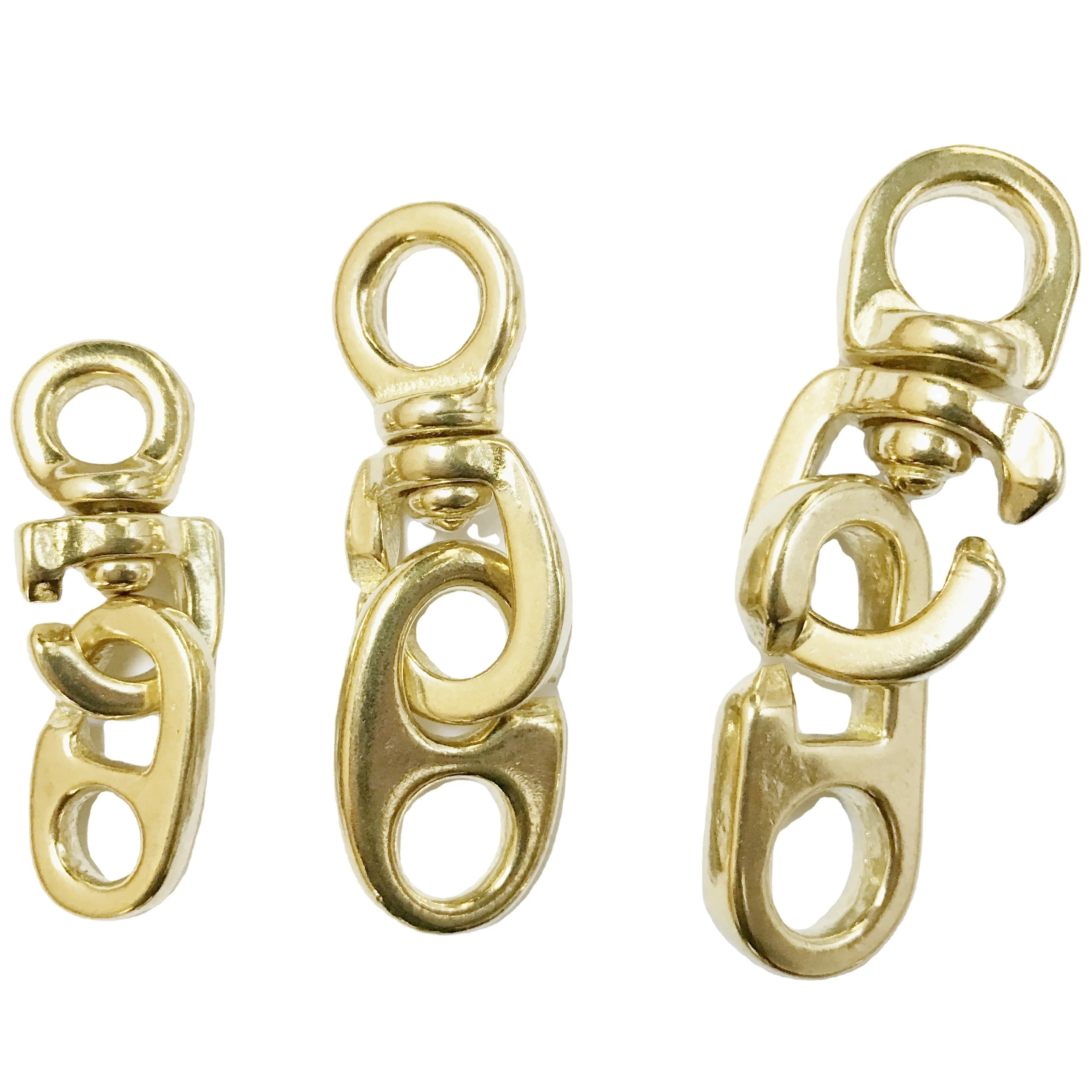 Marine High Quality Solid Brass Flag Swivel Hook For Ships Flags Halyards