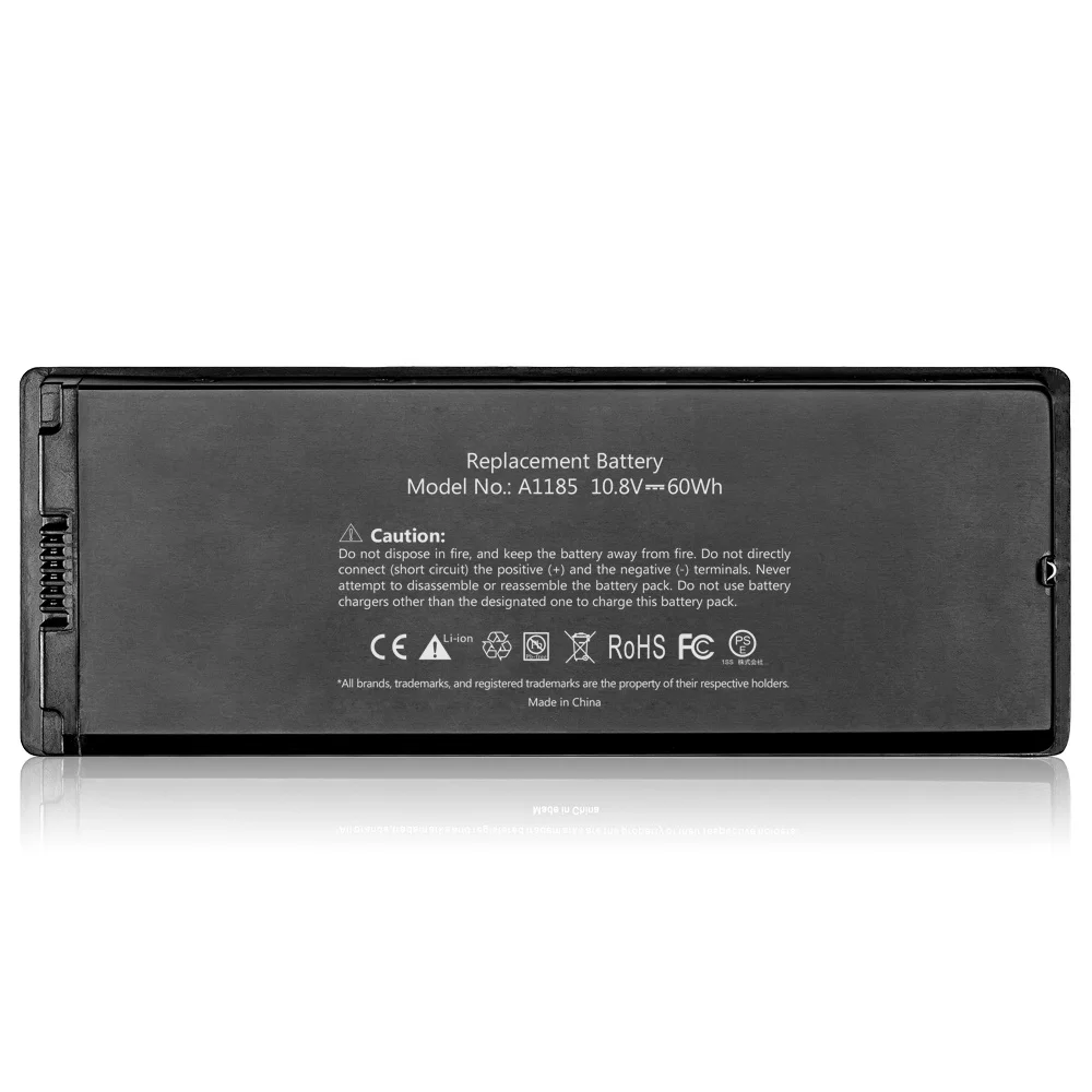 
A1181 Rechargeable 10.8V Laptop MA254 MA255 MA472 MA700 MA701 Battery For Macbook 13